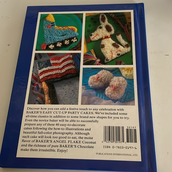 Baker’s Easy Cut-Up Party Cakes 1993 Kraft General Foods PIL, Ltd - Picture 2 of 5